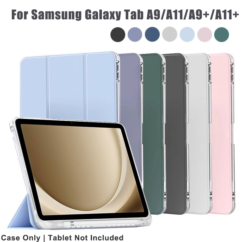 Samsung Tablet A9 Accessories - Funda de cristal transparente para tableta