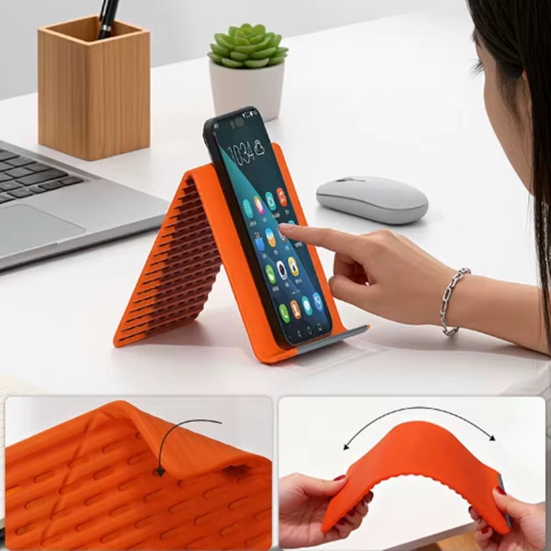 Laptop Tablet Accessories - Soporte de silicona plegable y flexible