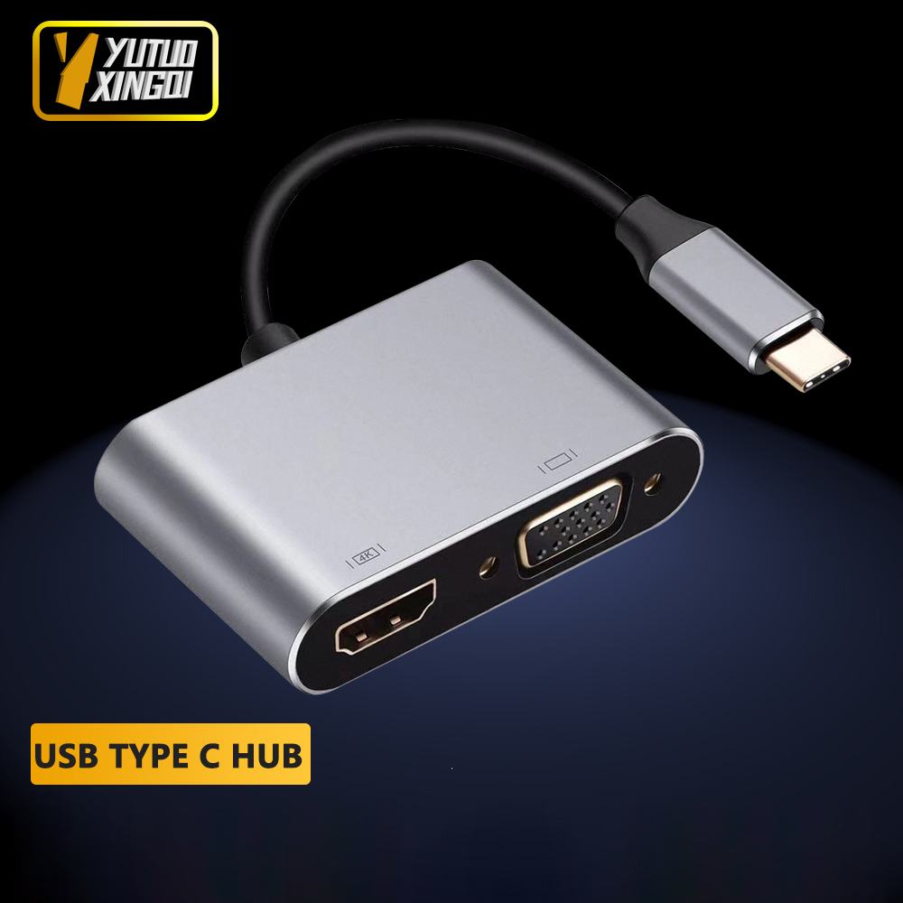 Usb Hub Type C - Adaptador de Estación de Acoplamiento USB