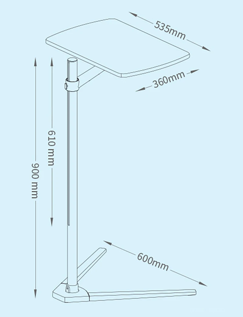 Soporte móvil de aluminio para - Tablet Lap Desk reseña y precio