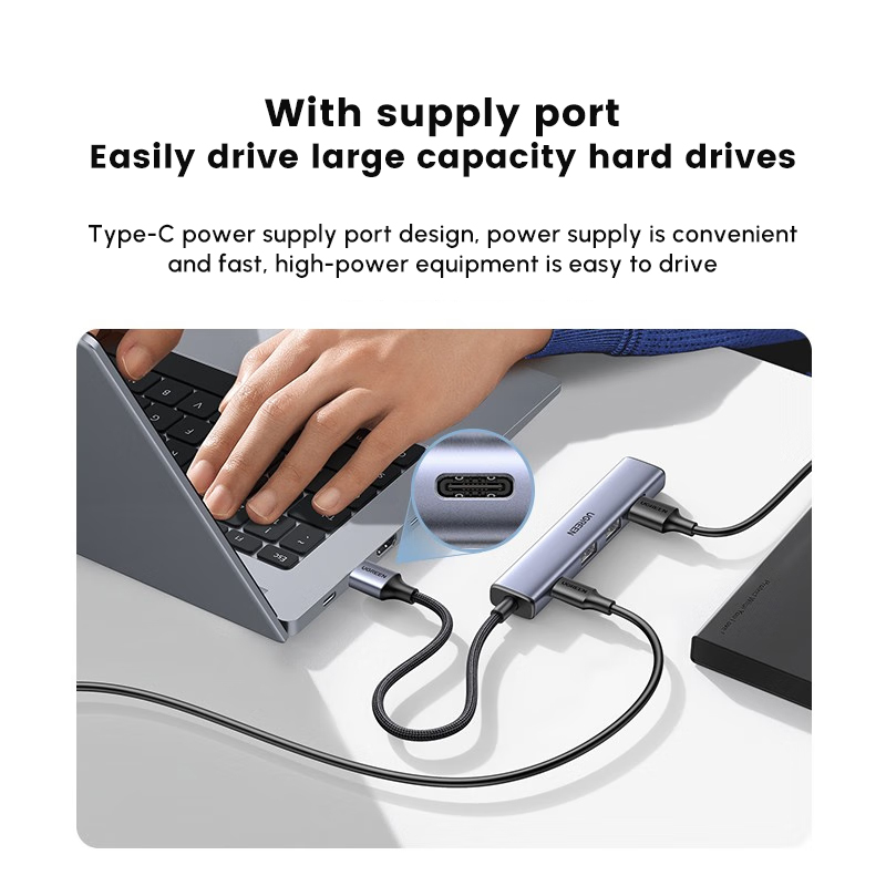 UGREEN USB Hub con 4 puertos U - Usb Hub Type C reseña y precio