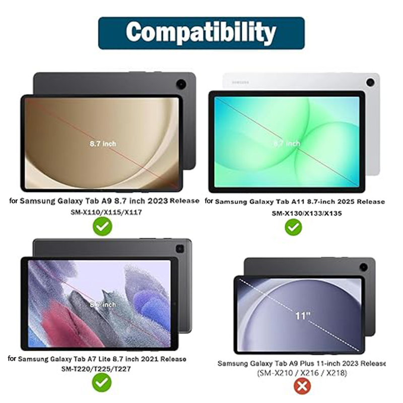 Funda Protectora con Soporte E - Samsung Tablet A9 Accessories reseña y precio