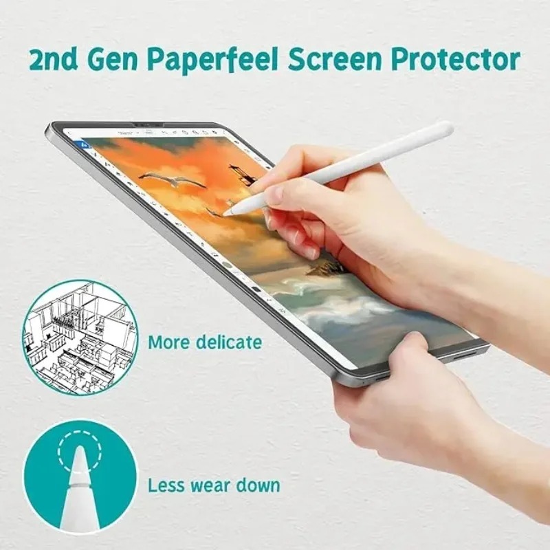 2 protectores de pantalla de p - Paper Feel Screen Film reseña y precio