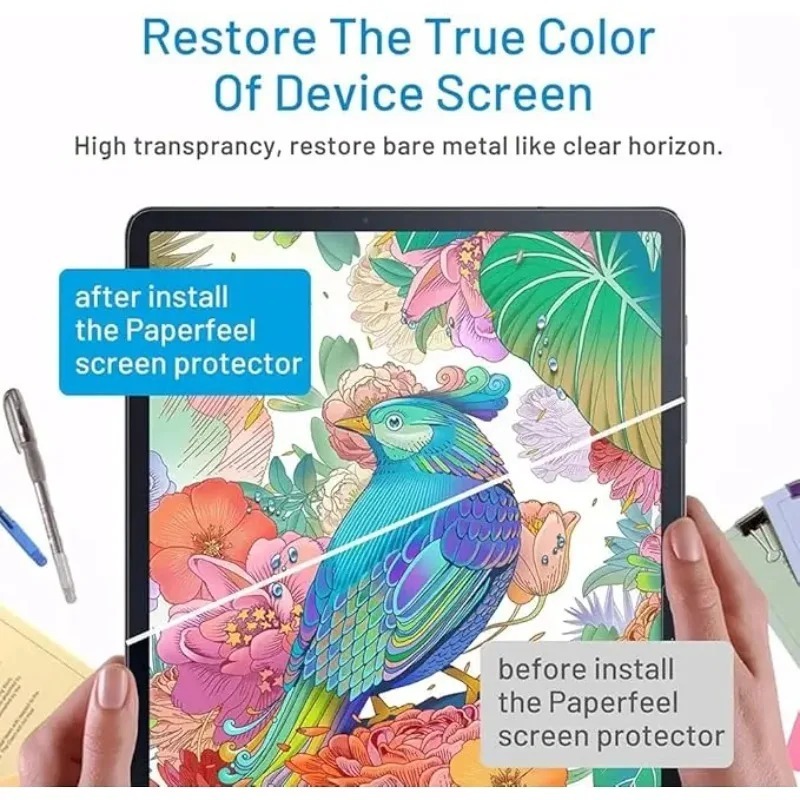 2 protectores de pantalla de p - Paper Feel Screen Film reseña y precio
